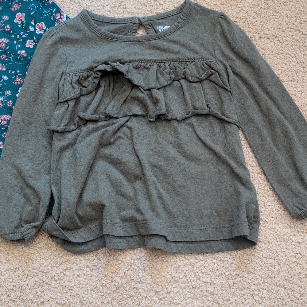 Bundle Of Three Long Sleeve Shirts Mixed Brands Size Girls 2T - Picture 3 of 5